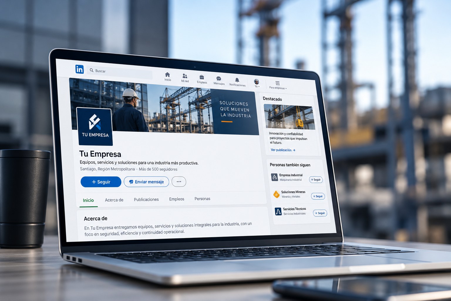 Notebook en un entorno industrial